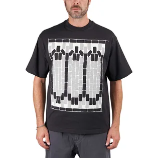 The Trilogy Tapes TTT Tetris Teeth T-Shirt (Schwarz / Glow in the Dark)