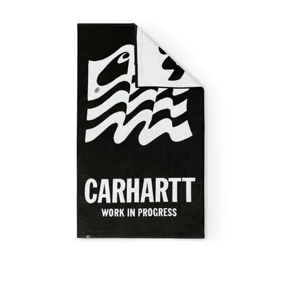 Carhartt WIP Wavy State Towel (Schwarz / Weiß)