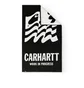Carhartt WIP Wavy State Towel (Schwarz / Weiß)