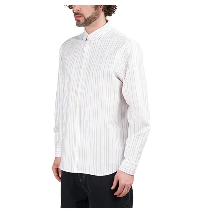 Carhartt WIP L/S Dabney Shirt (Weiß / Multi)