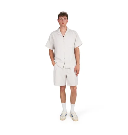 Metalwood Textured Caddie Shorts (Beige)