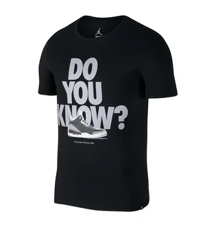 Nike Air Jordan AJ 3 'Do you know' T-Shirt (Schwarz / Grau)