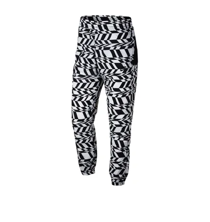 Nike NSW Printed Swosh Woven Pant (Weiß / Schwarz)
