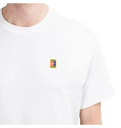 NikeCourt Tennis-T-Shirt (Weiß)