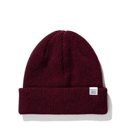 Norse Projects Top Beanie (Weinrot)
