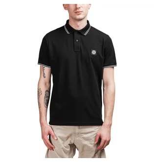 Stone Island Polo Shirt (Schwarz)