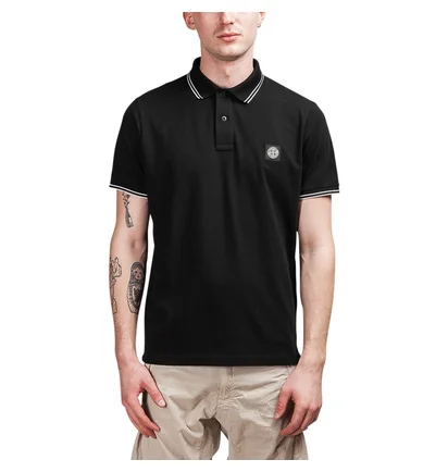Stone Island Polo Shirt (Schwarz)