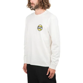 Stüssy Classic Dot Pig. Dyed Longsleeve (Weiß)