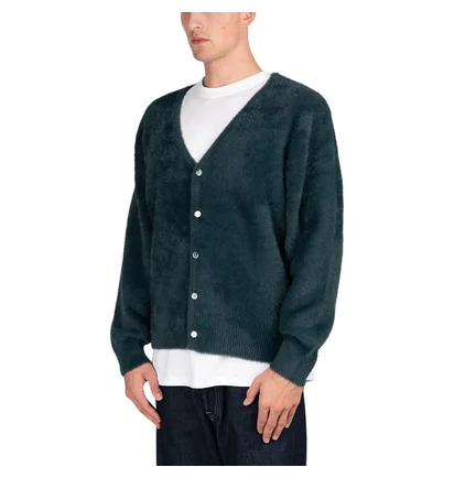 Stüssy Shaggy Cardigan (Dunkelgrün)
