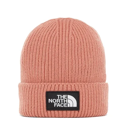 The North Face TNF Logo Box Cuffed Beanie (Rosa)