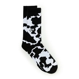 Vans Vault OG Cow Print Crew Socks (Schwarz / Weiß)