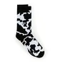 Vans Vault OG Cow Print Crew Socks (Schwarz / Weiß)