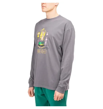 Brain Dead Ants Longsleeve (Grau / Lila)