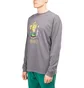 Brain Dead Ants Longsleeve (Grau / Lila)