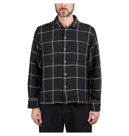 Obey Santo Woven Shirt (Schwarz / Weiß)