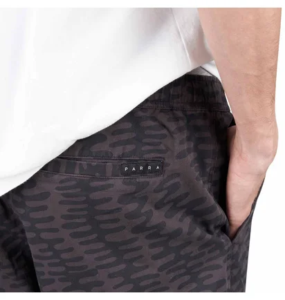 by Parra Stitched Skull Pants (Schwarz / Grau)