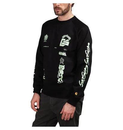 Gasius x Charhartt The Extra Gasius Crewneck (Schwarz)