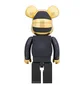 Medicom 1000% Daftpunk Guy Manuel Be@rbrick Toy (Schwarz / Gold)