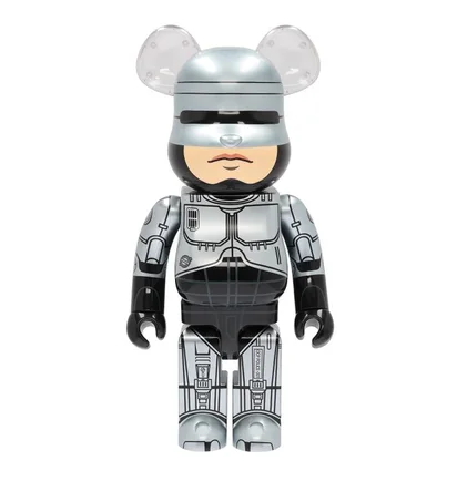 Medicom 1000% Robocop Be@rbrick Toy (Silber / Schwarz)