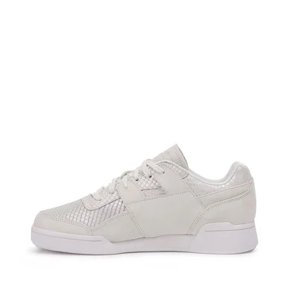 Reebok Workout LO Plus Textural W (Silbergrau / Weiß)