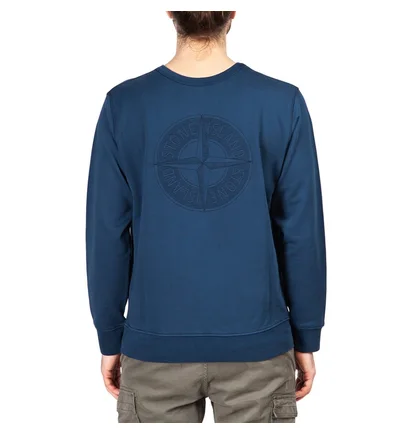 Stone Island Double Front Crewneck (Navy)