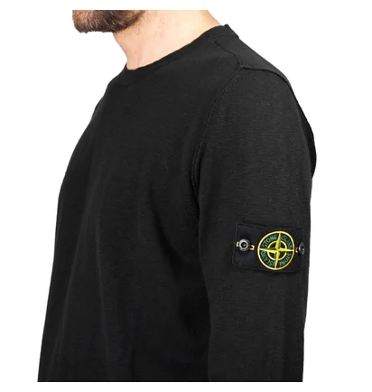 Stone Island Light Crewneck Knit Jumper (Schwarz)