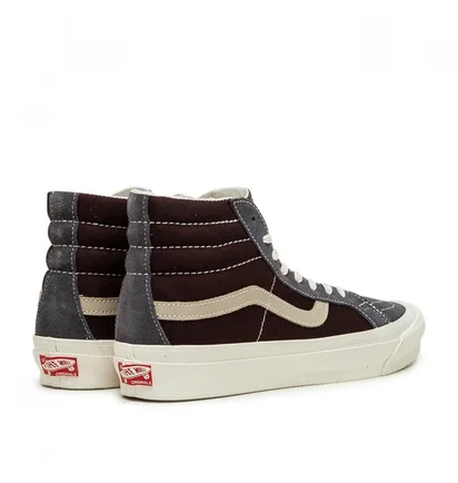 Vans Vault UA OG Sk8-Hi LX (Blaugrau / Dunkelbraun)