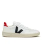 Veja V-10 Leather (Weiß / Schwarz / Rot)