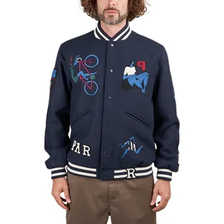 by Parra Run Sit & Bike Varsity Jacket (Navy)