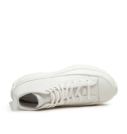Converse Run Star Hike Platform Croco Embossed (Weiß)