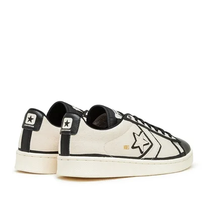 Converse x Joshua Vides Pro Leather Ox (Beige / Schwarz)