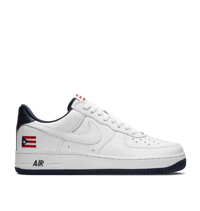 Nike Air Force 1 Low QS 'Puerto Rico' (Weiß / Navy / Rot)