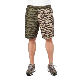 Nike NSW Printed Swoosh Woven Shorts (oliv / weiß)