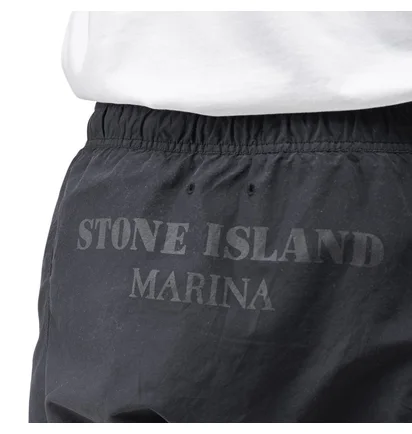 Stone Island Marina Swim Shorts (Schwarz)