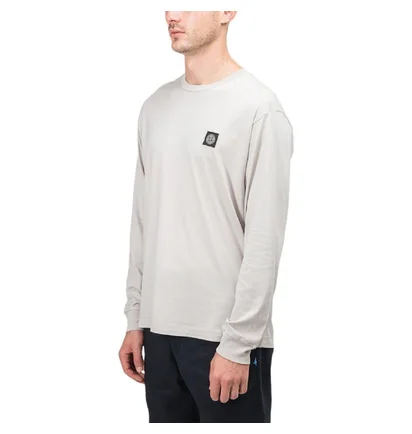 Stone Island Patch Logo Longsleeve (Taupe)