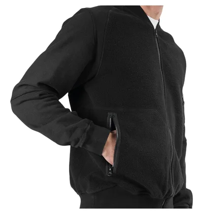 Stone Island Shadow Project Fleece Bomber Jacket (Schwarz)