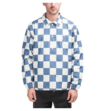 Stüssy Checker Coach Jacket (Blau / Weiß)
