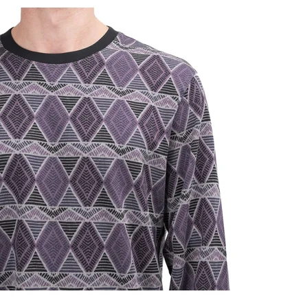 Stüssy Cuzco Longsleeve (Lila / Schwarz)