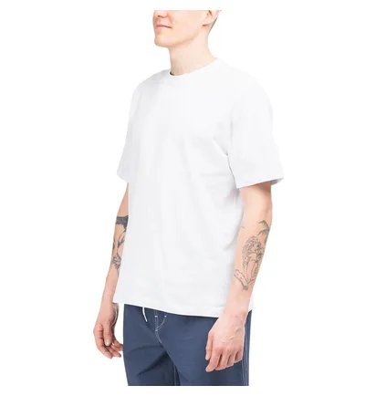 Stüssy Stock Logo Crew T-Shirt (Weiß)