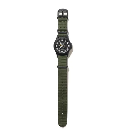Brain Dead x Timex Watch (Schwarz / Gelb / Olive)