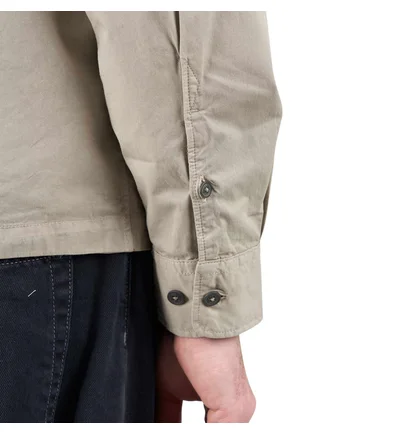 C.P. Company Organic Gabardine Full Zip Overshirt (Beige)