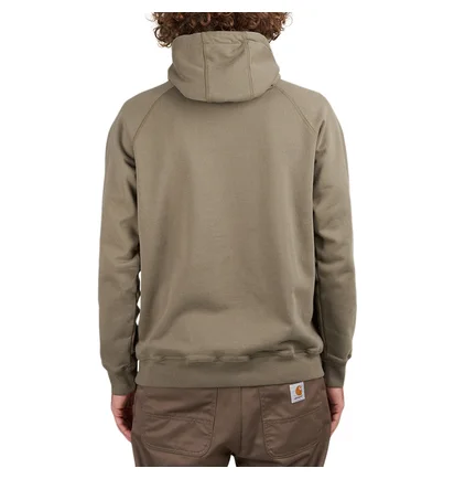 by Parra Script Logo Hooded Sweatshirt (Oliv)