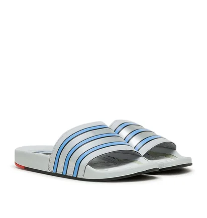 adidas Adilette Premium 'Micropacer' (Grau / Blau)