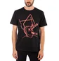 Han Kjobenhavn Casual Black Artwork T-Shirt (Schwarz / Rot)