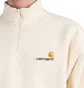 Carhartt WIP Half Zip American Script Sweatshirt (Beige)