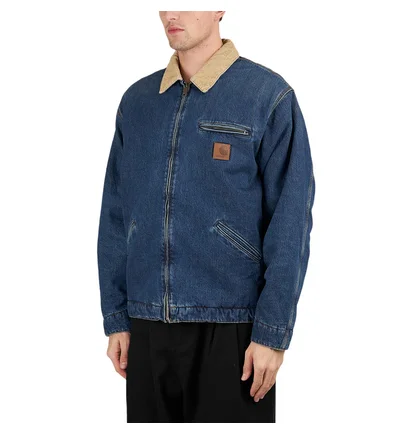 Carhartt WIP Detroit Jacket (Blau / Beige)