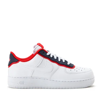 Nike Air Force 1 '07 LV8 1 (Weiß / Rot / Obsidian)