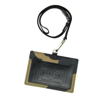 Porter by Yoshida Camouflage Wallet ID Case (Khaki)