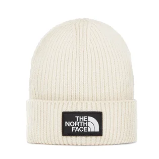 The North Face TNF Logo Box Cuffed Beanie (Weiß)