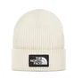 The North Face TNF Logo Box Cuffed Beanie (Weiß)
